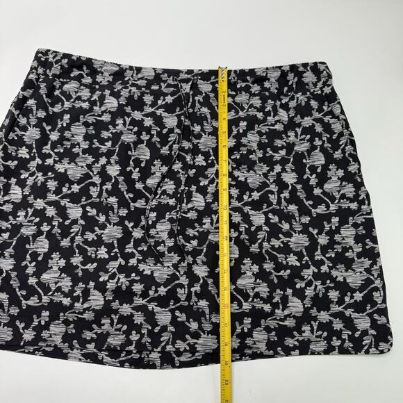 J Jill Fit On The Go Skort Skirt Floral Pockets 2X Golf/Tennis Black Lot Of 2! - Picture 5 of 16